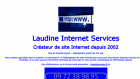 What Laudine.fr website looked like in 2016 (8 years ago)