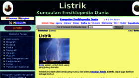 What Listrik.web.id website looked like in 2016 (8 years ago)