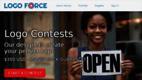 What Logoforce.com website looked like in 2016 (8 years ago)