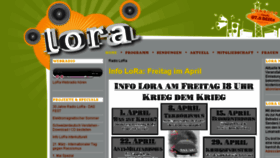 What Lora.ch website looked like in 2016 (8 years ago)