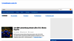 What Livestreaming.com.hr website looked like in 2016 (8 years ago)