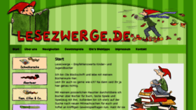 What Lesezwerge.de website looked like in 2016 (8 years ago)
