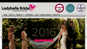 What Ladybellebridal.com website looked like in 2016 (8 years ago)