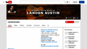 What Landonaustin.com website looked like in 2016 (8 years ago)