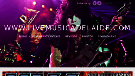 What Livemusicadelaide.com website looked like in 2016 (8 years ago)