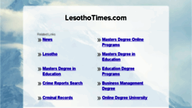 What Lesothotimes.com website looked like in 2016 (8 years ago)