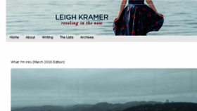What Leighkramer.com website looked like in 2016 (8 years ago)