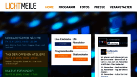 What Lichtmeile.de website looked like in 2016 (8 years ago)