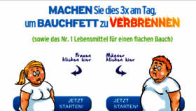 What Lebensmittelgegenbauchfett.com website looked like in 2016 (8 years ago)