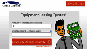 What Leasing.crestcapital.com website looked like in 2016 (8 years ago)
