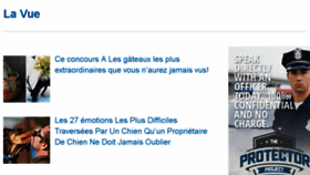 What Lavue.fr website looked like in 2016 (9 years ago)