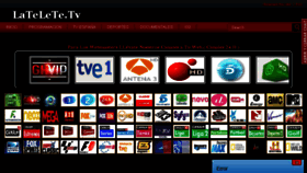 What Latelete.tv website looked like in 2016 (8 years ago)