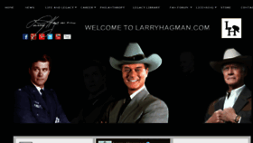 What Larryhagman.com website looked like in 2016 (8 years ago)