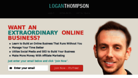 What Loganthompson.me website looked like in 2016 (8 years ago)