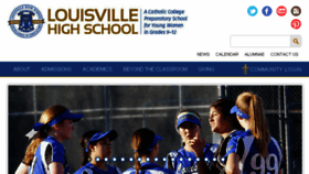 What Louisvillehs.org website looked like in 2016 (8 years ago)
