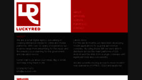 What Luckyred.com website looked like in 2016 (8 years ago)