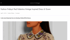 What Lulusvintage.com website looked like in 2016 (8 years ago)