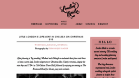 What London-bride.com website looked like in 2016 (8 years ago)