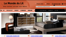 What Le-monde-du-lit.fr website looked like in 2016 (8 years ago)