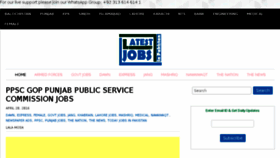 What Latestjobsinpakistan.net website looked like in 2016 (8 years ago)