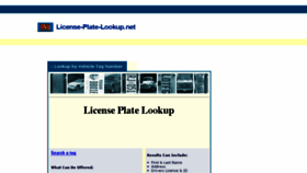 What License-plate-lookup.net website looked like in 2016 (8 years ago)