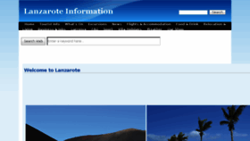 What Lanzaroteinformation.com website looked like in 2016 (8 years ago)