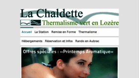 What Lachaldette.com website looked like in 2016 (8 years ago)