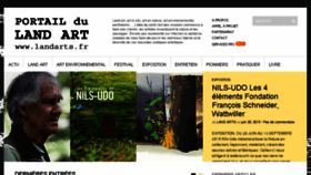 What Landarts.fr website looked like in 2016 (8 years ago)