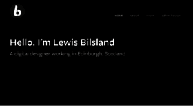 What Lewisbilsland.co.uk website looked like in 2016 (8 years ago)