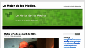 What Lomejordelosmedios.wordpress.com website looked like in 2016 (8 years ago)