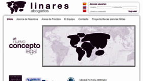 What Linaresabogados.es website looked like in 2016 (8 years ago)