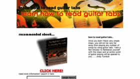 What Learn-how-to-read-guitar-tabs.blogspot.com website looked like in 2016 (8 years ago)