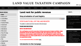 What Landvaluetax.org website looked like in 2016 (8 years ago)