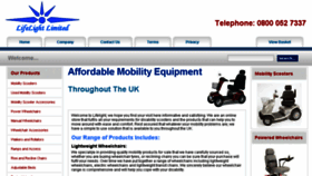 What Lifelightmobility.co.uk website looked like in 2016 (8 years ago)