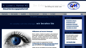 What Lueckel-partner-stb.de website looked like in 2016 (8 years ago)