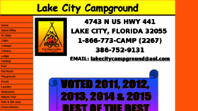 What Lakecitycampground.com website looked like in 2016 (8 years ago)