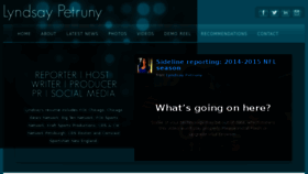 What Lyndsaypetruny.com website looked like in 2016 (7 years ago)