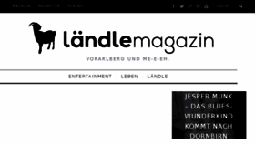 What Laendlemagazin.com website looked like in 2016 (8 years ago)
