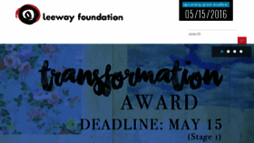 What Leeway.org website looked like in 2016 (9 years ago)