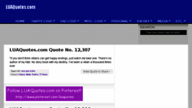 What Luaquotes.com website looked like in 2016 (8 years ago)
