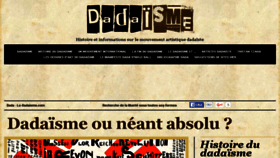 What Le-dadaisme.com website looked like in 2016 (8 years ago)