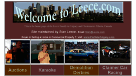 What Leece.com website looked like in 2016 (8 years ago)