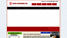 What Lohiasecurities.com website looked like in 2016 (8 years ago)