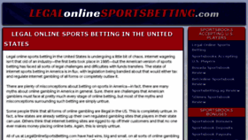 What Legalonlinesportsbetting.com website looked like in 2016 (8 years ago)