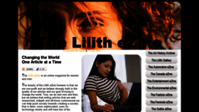 What Lilithezine.com website looked like in 2016 (8 years ago)