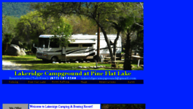 What Lakeridgecampground.com website looked like in 2016 (8 years ago)