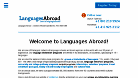 What Languagesabroad.com website looked like in 2016 (7 years ago)