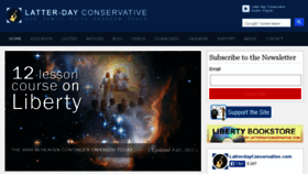 What Latterdayconservative.com website looked like in 2016 (8 years ago)