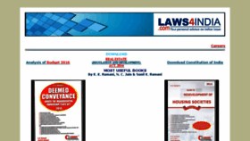 What Laws4india.com website looked like in 2016 (8 years ago)