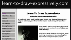 What Learn-to-draw-expressively.com website looked like in 2016 (7 years ago)